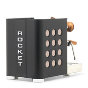 Rocket Espresso Appartamento TCA Heat-Exchange Espresso Machine in Black with Black Stripe