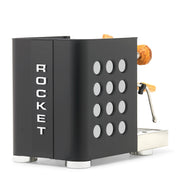 Rocket Espresso Appartamento TCA Heat-Exchange Espresso Machine in Black with Black Stripe