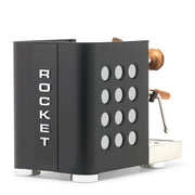 Rocket Espresso Appartamento TCA Heat-Exchange Espresso Machine in Black with Black Stripe