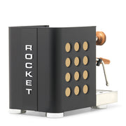 Rocket Espresso Appartamento TCA Heat-Exchange Espresso Machine in Black with Black Stripe