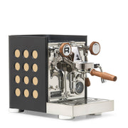 Rocket Espresso Appartamento TCA Heat-Exchange Espresso Machine in Black with Black Stripe