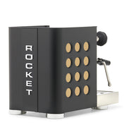 Rocket Espresso Appartamento TCA Heat-Exchange Espresso Machine in Black with Black Stripe