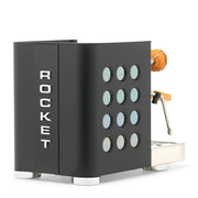 Rocket Espresso Appartamento TCA Heat-Exchange Espresso Machine in Black with Black Stripe