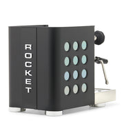 Rocket Espresso Appartamento TCA Heat-Exchange Espresso Machine in Black with Black Stripe