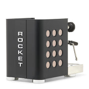 Rocket Espresso Appartamento TCA Heat-Exchange Espresso Machine in Black with Black Stripe