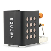 Rocket Espresso Appartamento TCA Heat-Exchange Espresso Machine in Black with Black Stripe