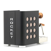 Rocket Espresso Appartamento TCA Heat-Exchange Espresso Machine in Black with Black Stripe