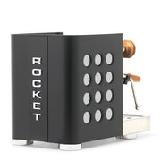 Rocket Espresso Appartamento TCA Heat-Exchange Espresso Machine in Black with Black Stripe