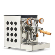 Rocket Espresso Appartamento TCA Heat-Exchange Espresso Machine in Stainless Steel with Black Stripe