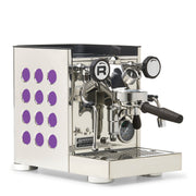 Rocket Espresso Appartamento TCA Heat-Exchange Espresso Machine in Stainless Steel with White Stripe