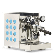 Rocket Espresso Appartamento TCA Heat-Exchange Espresso Machine in Stainless Steel with White Stripe