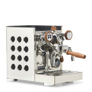 Rocket Espresso Appartamento TCA Heat-Exchange Espresso Machine in Stainless Steel with White Stripe