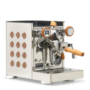 Rocket Espresso Appartamento TCA Heat-Exchange Espresso Machine in Stainless Steel with White Stripe