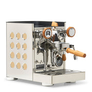 Rocket Espresso Appartamento TCA Heat-Exchange Espresso Machine in Stainless Steel with White Stripe