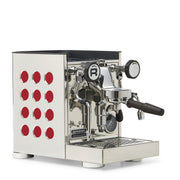 Rocket Espresso Appartamento TCA Heat-Exchange Espresso Machine in Stainless Steel with White Stripe