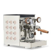 Rocket Espresso Appartamento TCA Heat-Exchange Espresso Machine in Stainless Steel with White Stripe