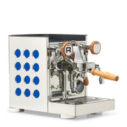 Rocket Espresso Appartamento TCA Heat-Exchange Espresso Machine in Stainless Steel with White Stripe