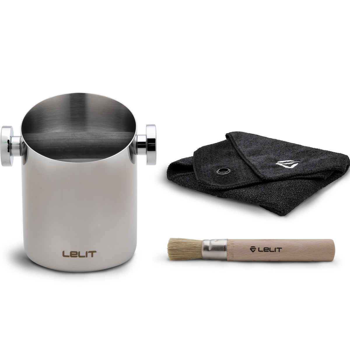 Lelit Cylindrical Espresso Knock Box – Holds Approximately 10 Coffee Pucks