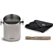 Lelit Cylindrical Espresso Knock Box – Holds Approximately 10 Coffee Pucks