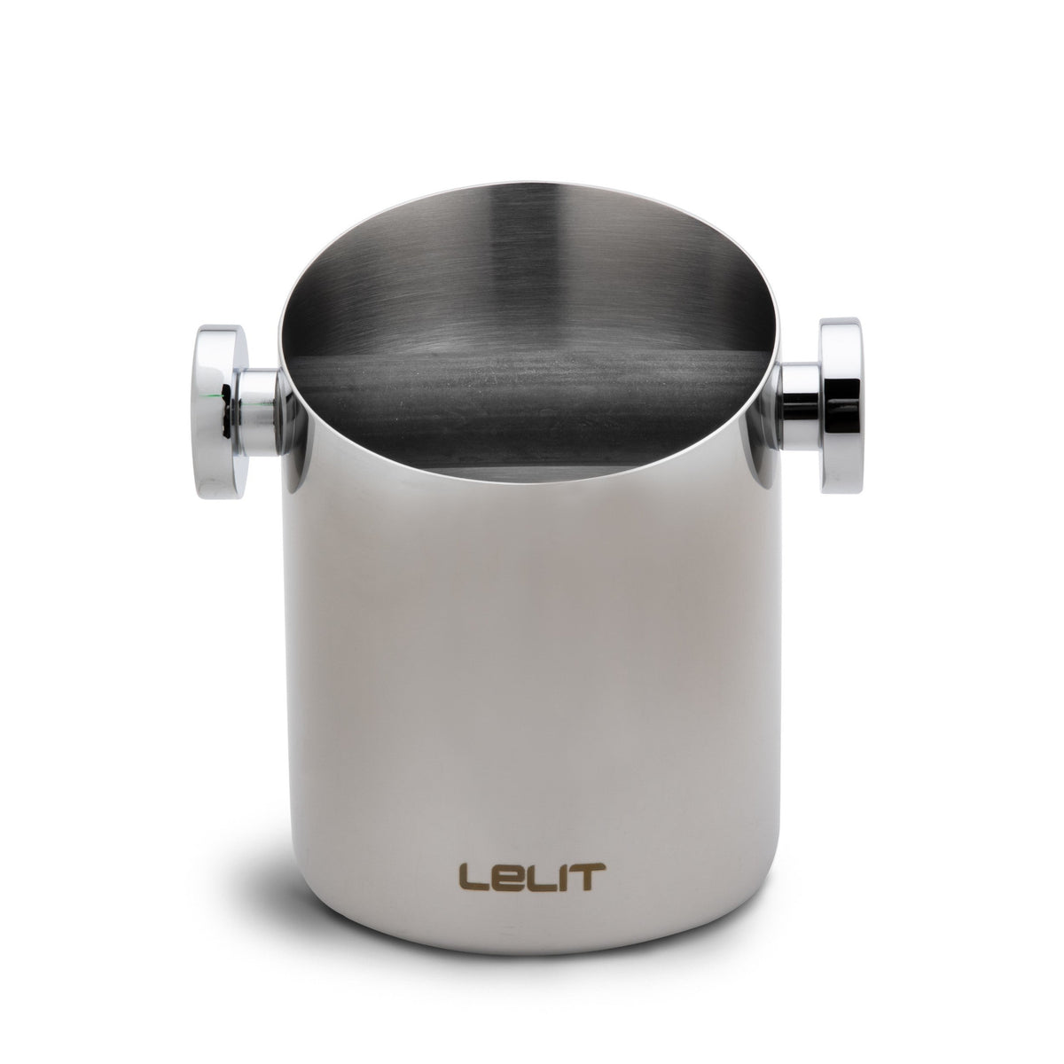 Lelit Cylindrical Espresso Knock Box – Holds Approximately 10 Coffee Pucks