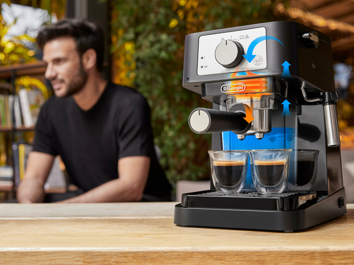 De’Longhi Stilosa Manual Espresso Machine with 15-Bar Pump