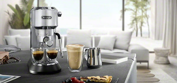 De’Longhi Dedica Arte Manual Espresso Machine with 15-Bar Pump in Stainless Steel – EC885M