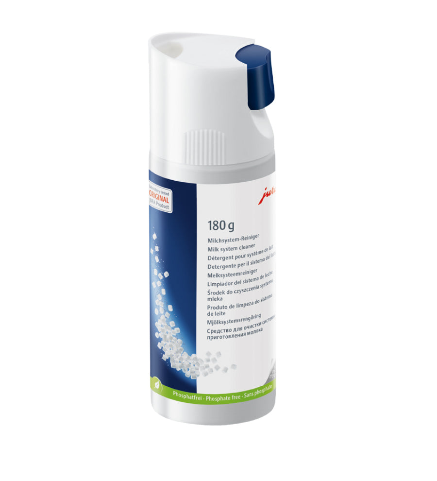 JURA Milk System Cleaner Mini Tabs with Dispenser – 180g, Up to 60 Cleaning Cycles