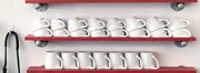 Rancilio Logo Cappuccino Cups with Matching Saucers – Set of 6