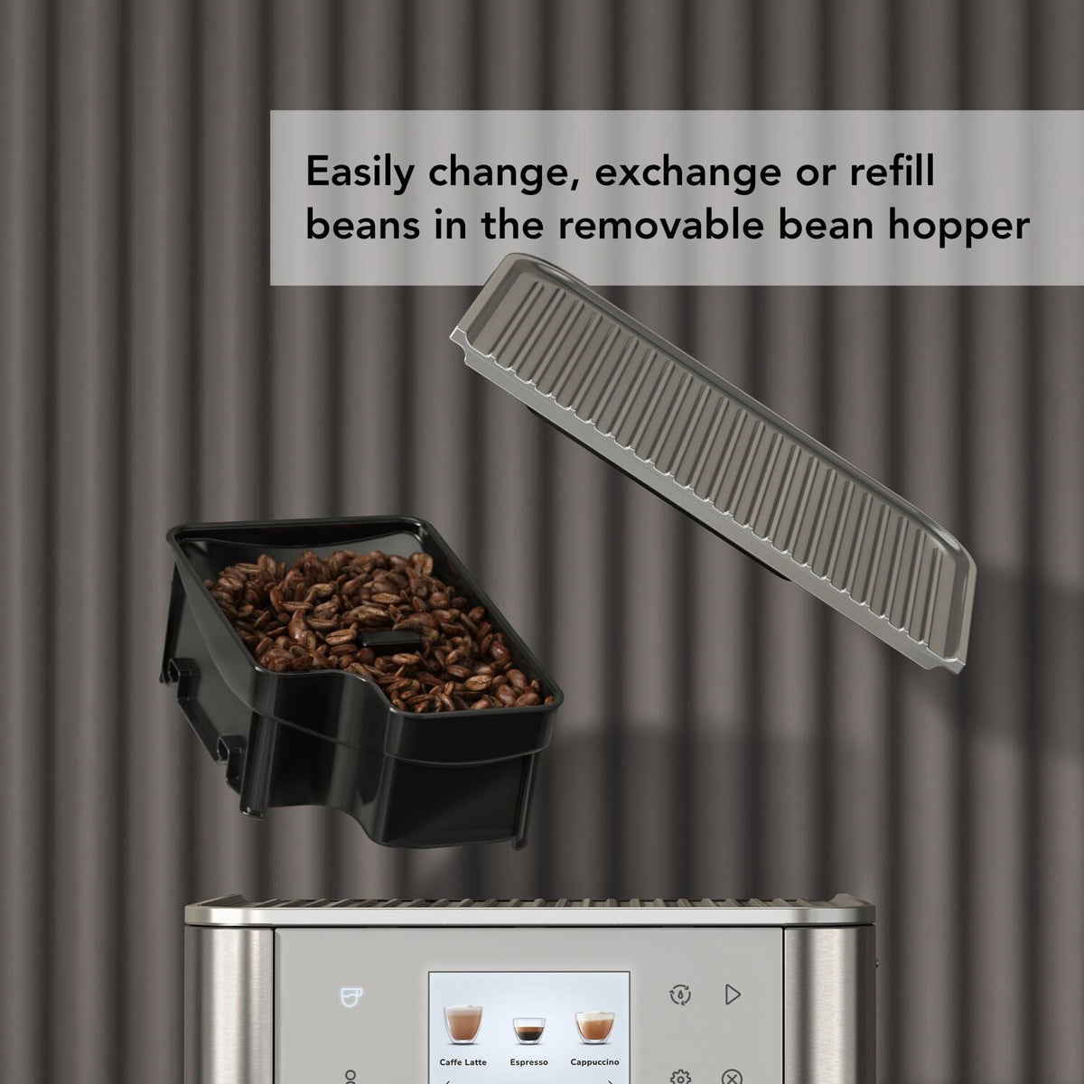 KitchenAid KF7 Fully Automatic Espresso Machine with Milk Container – Cast Iron Black – KES8557BK