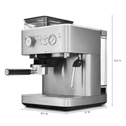 KitchenAid Semi-Automatic Espresso Machine with Burr Grinder and 15-Bar Pump – Stainless Steel – KES6551SX