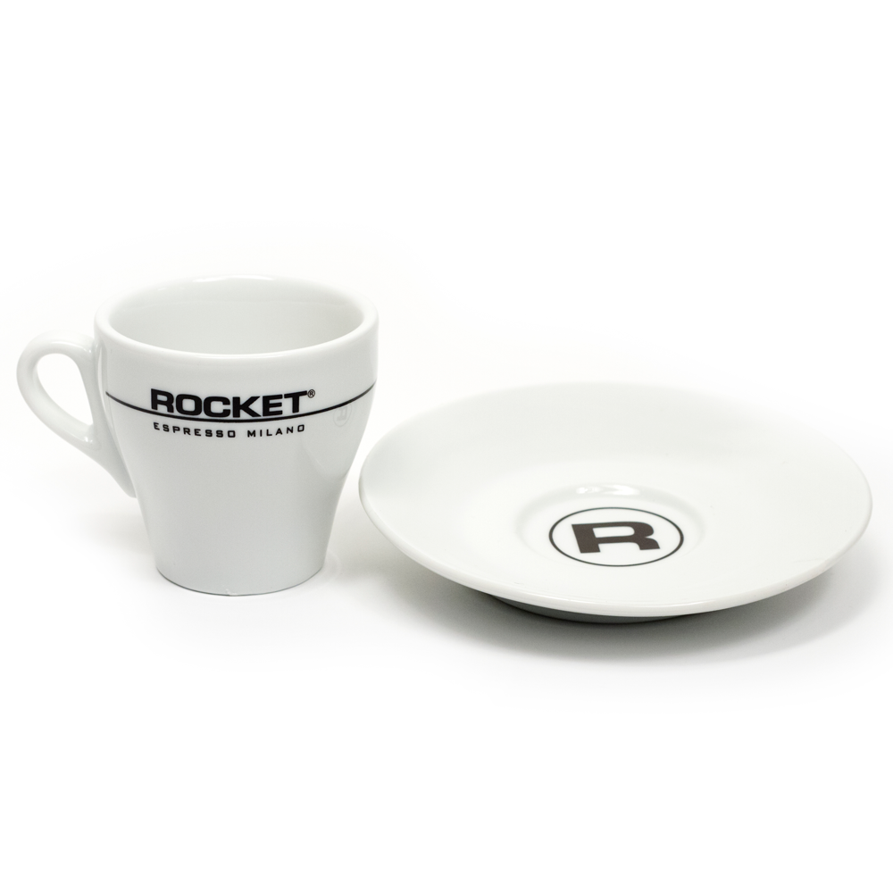 Rocket Espresso Flat White Cup with Saucer – 4 fl oz