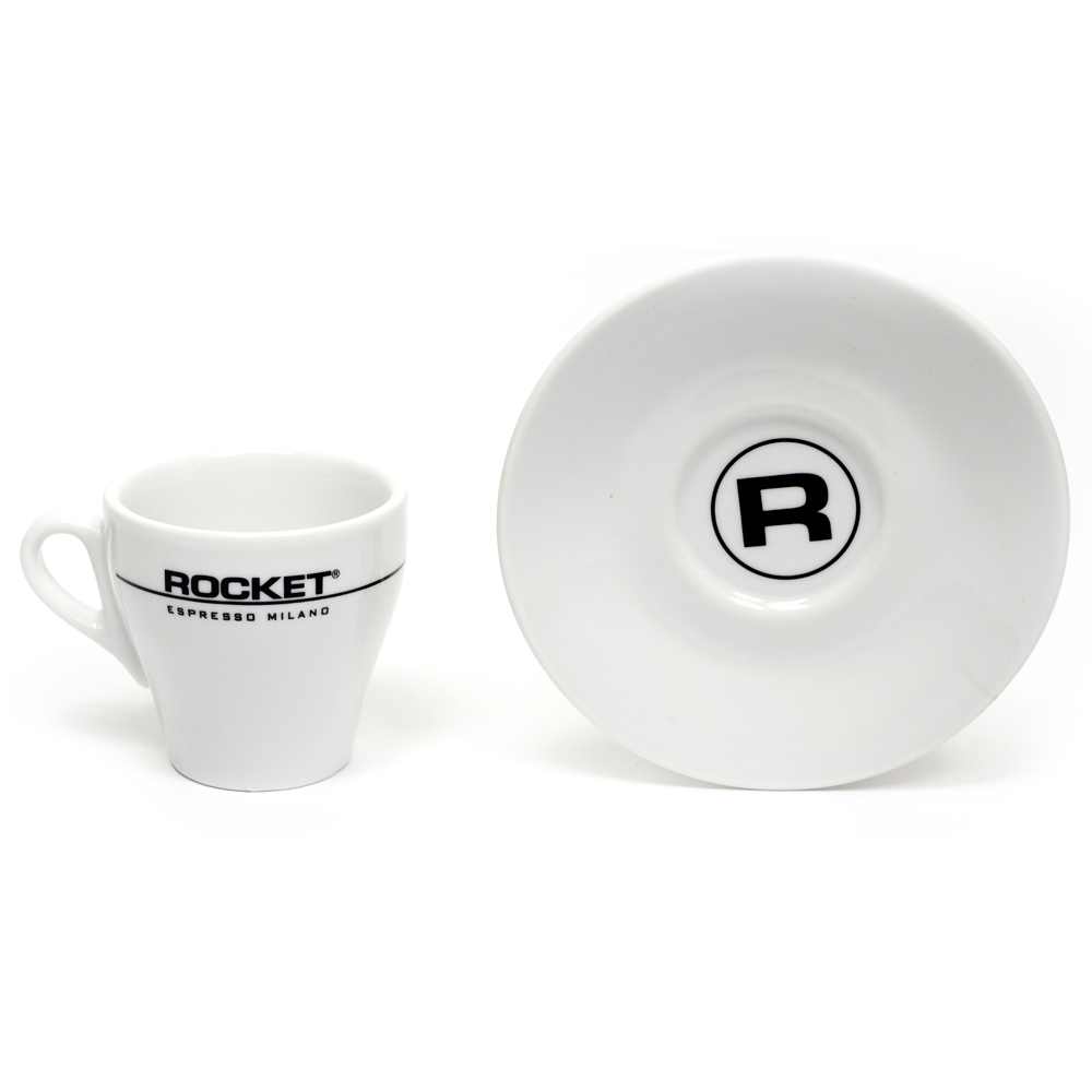 Rocket Espresso Flat White Cup with Saucer – 4 fl oz