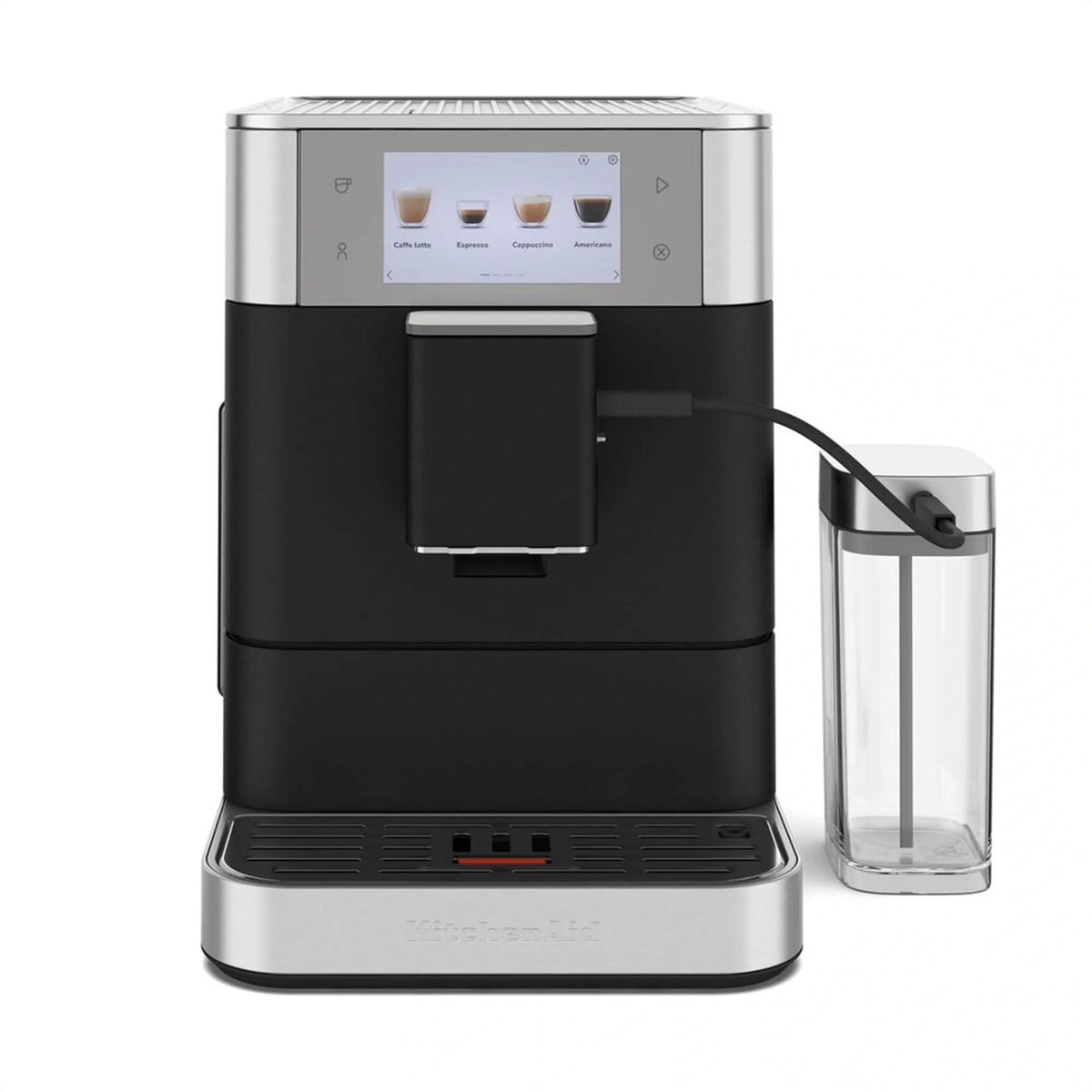 KitchenAid KF8 Fully Automatic Espresso Machine with Milk Container – Cast Iron Black – KES8558BK