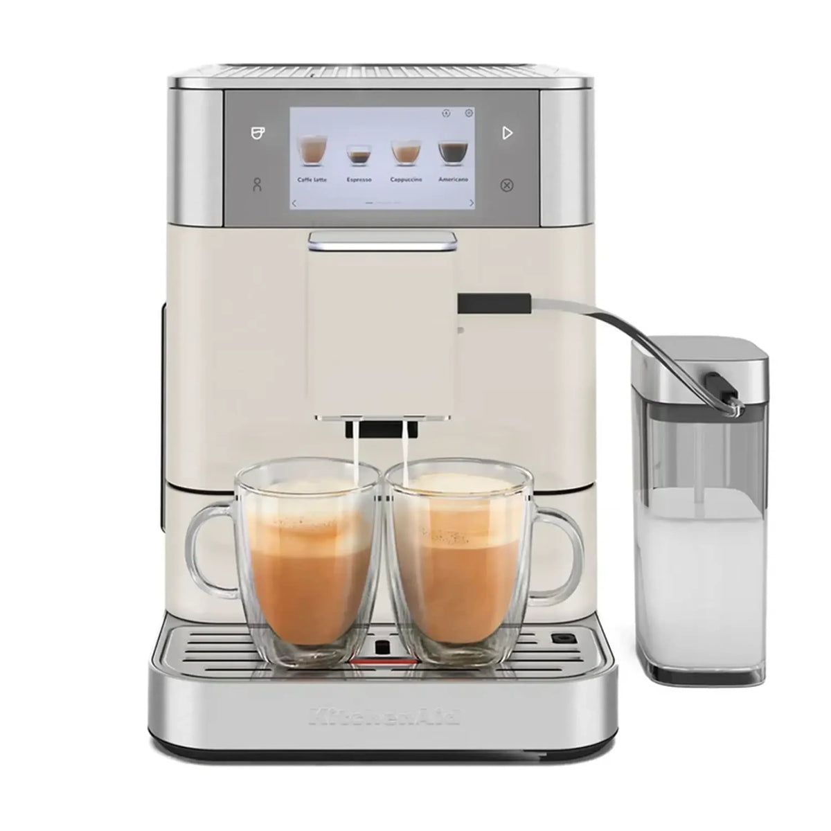 KitchenAid KF8 Fully Automatic Espresso Machine with Milk Container – Porcelain White – KES8558PL