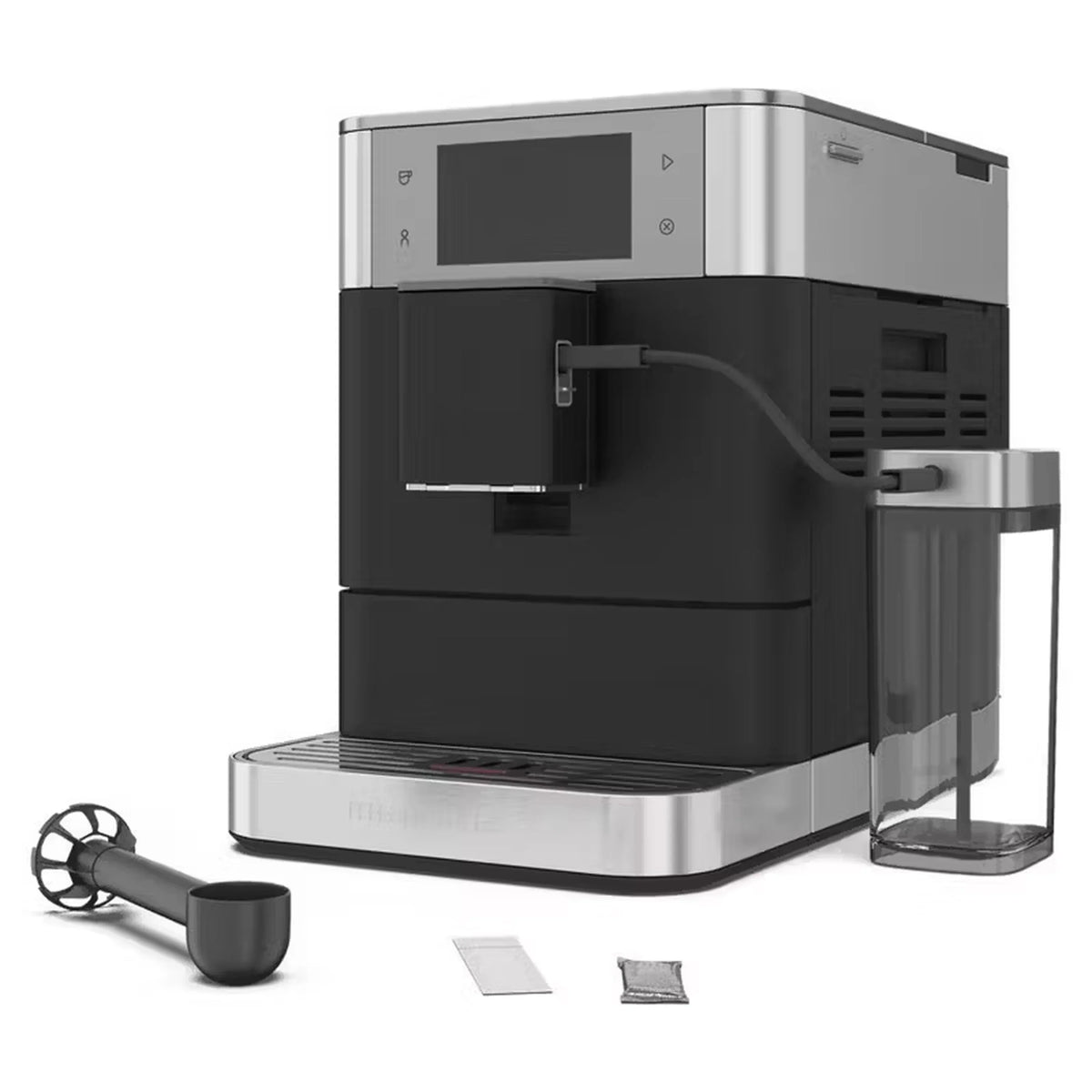 KitchenAid KF8 Fully Automatic Espresso Machine with Milk Container – Cast Iron Black – KES8558BK