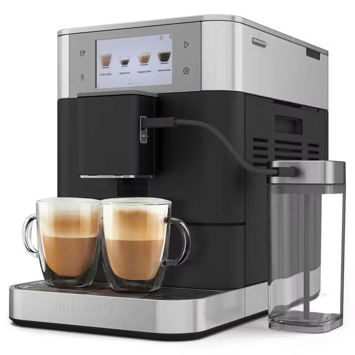 KitchenAid KF8 Fully Automatic Espresso Machine with Milk Container – Cast Iron Black – KES8558BK