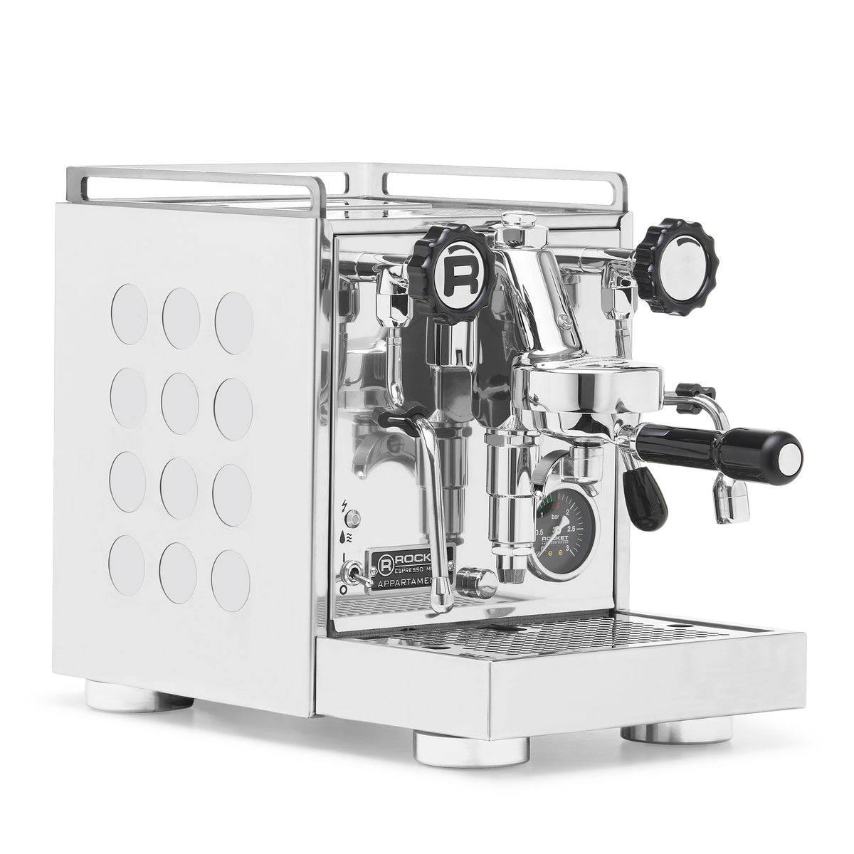 Rocket Espresso Appartamento 2.0 Heat-Exchange Espresso Machine in Chrome