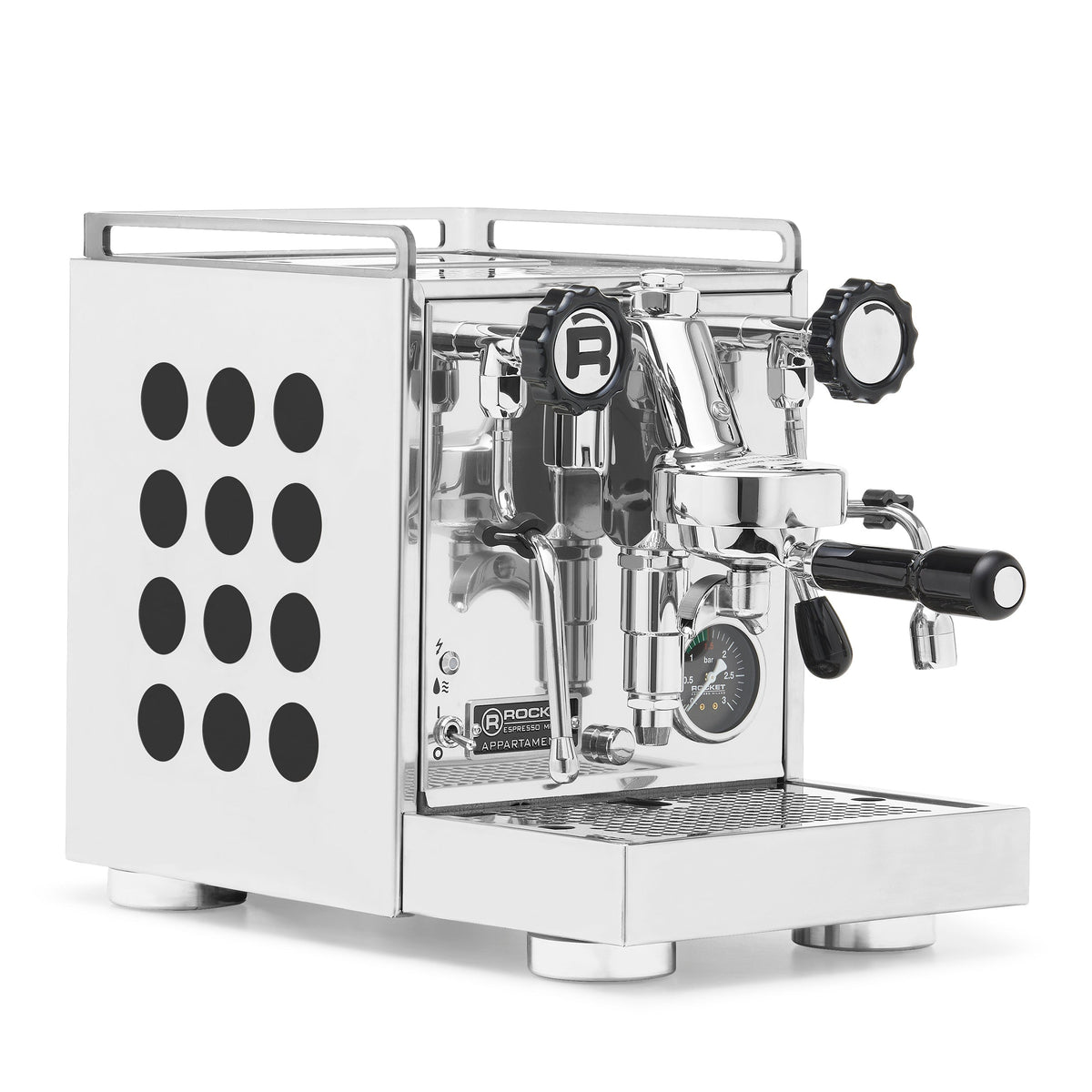 Rocket Espresso Appartamento 2.0 Heat-Exchange Espresso Machine in Chrome