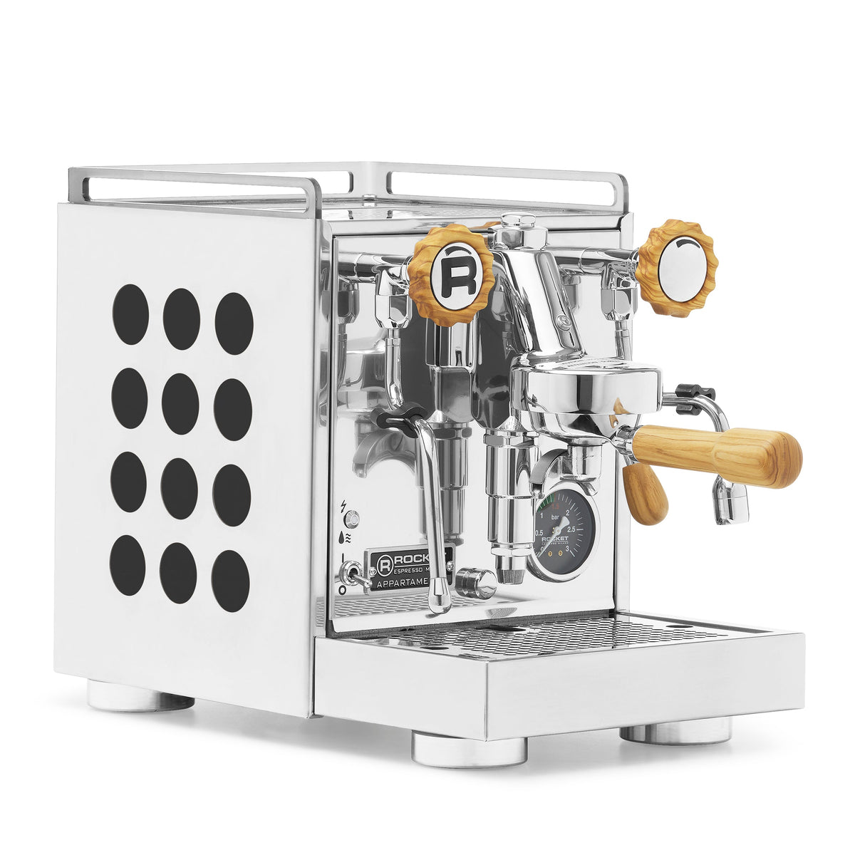 Rocket Espresso Appartamento 2.0 Heat-Exchange Espresso Machine in Chrome