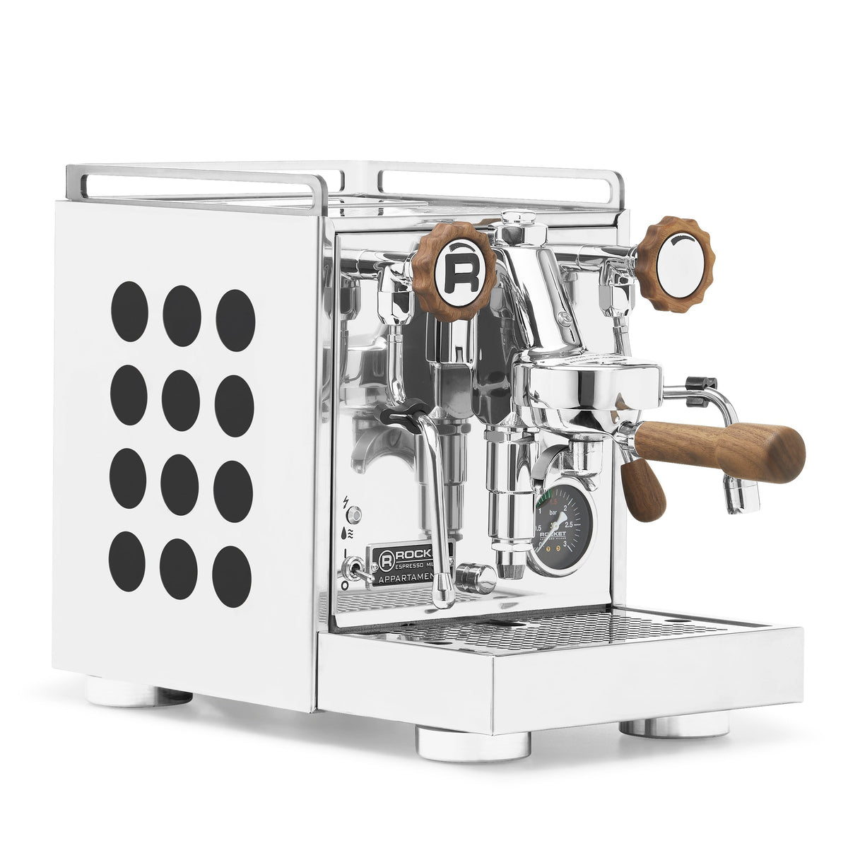 Rocket Espresso Appartamento 2.0 Heat-Exchange Espresso Machine in Chrome