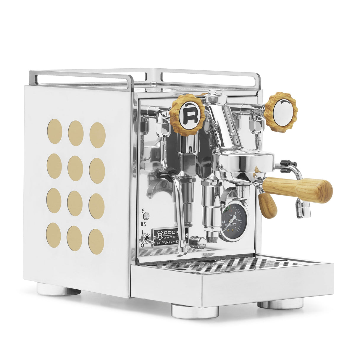 Rocket Espresso Appartamento 2.0 Heat-Exchange Espresso Machine in Chrome