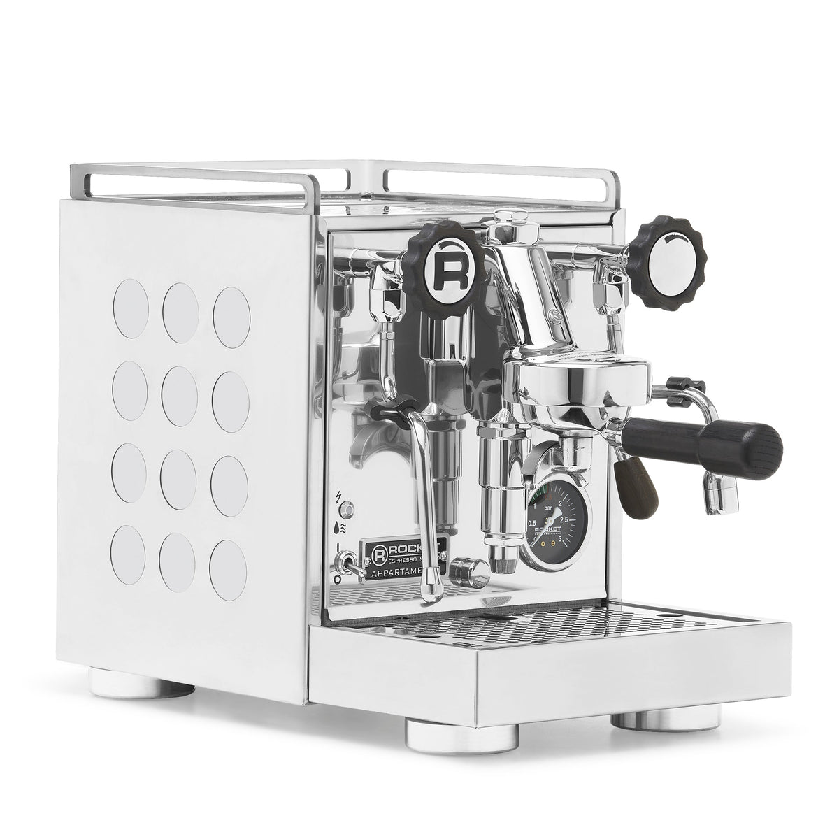 Rocket Espresso Appartamento 2.0 Heat-Exchange Espresso Machine in Chrome