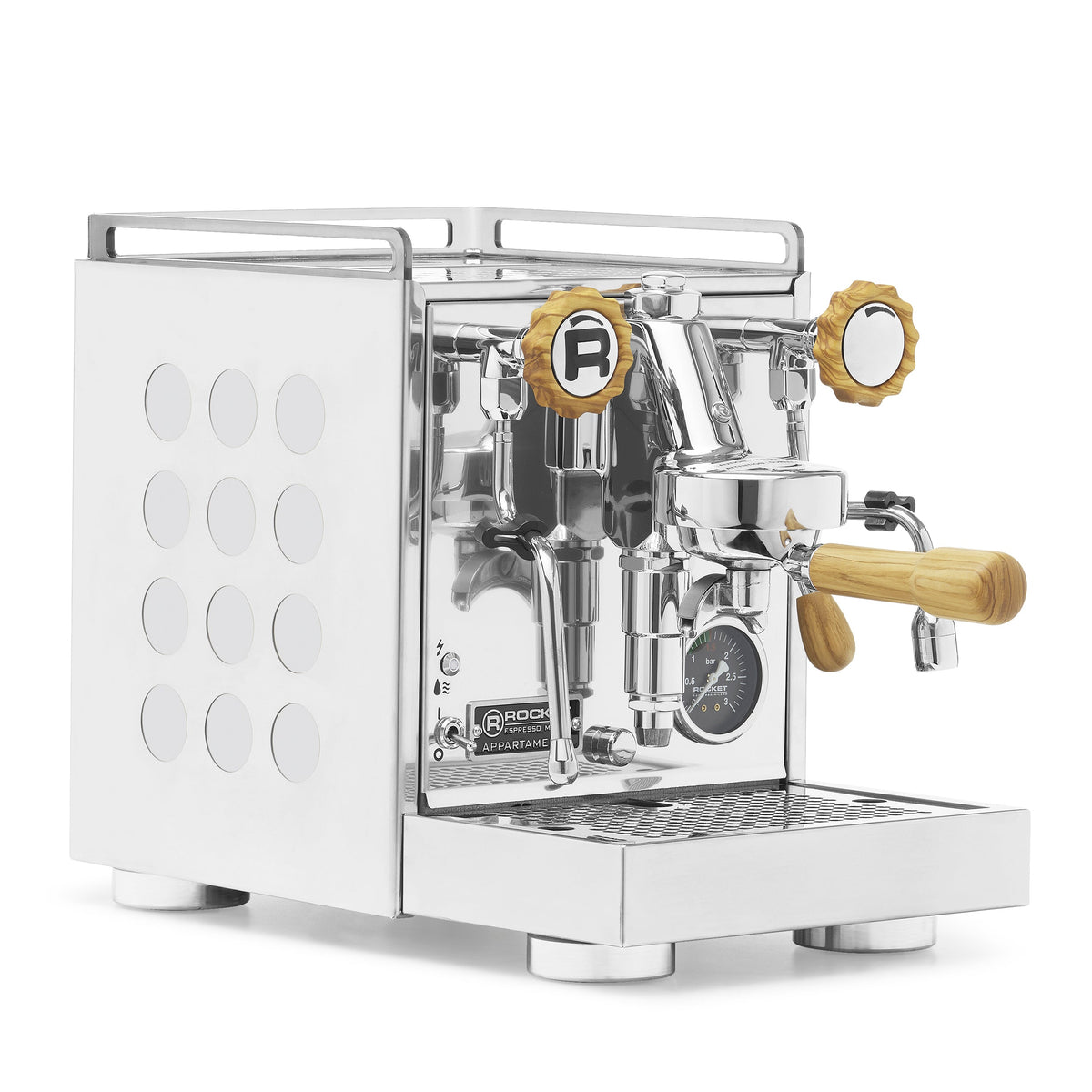 Rocket Espresso Appartamento 2.0 Heat-Exchange Espresso Machine in Chrome
