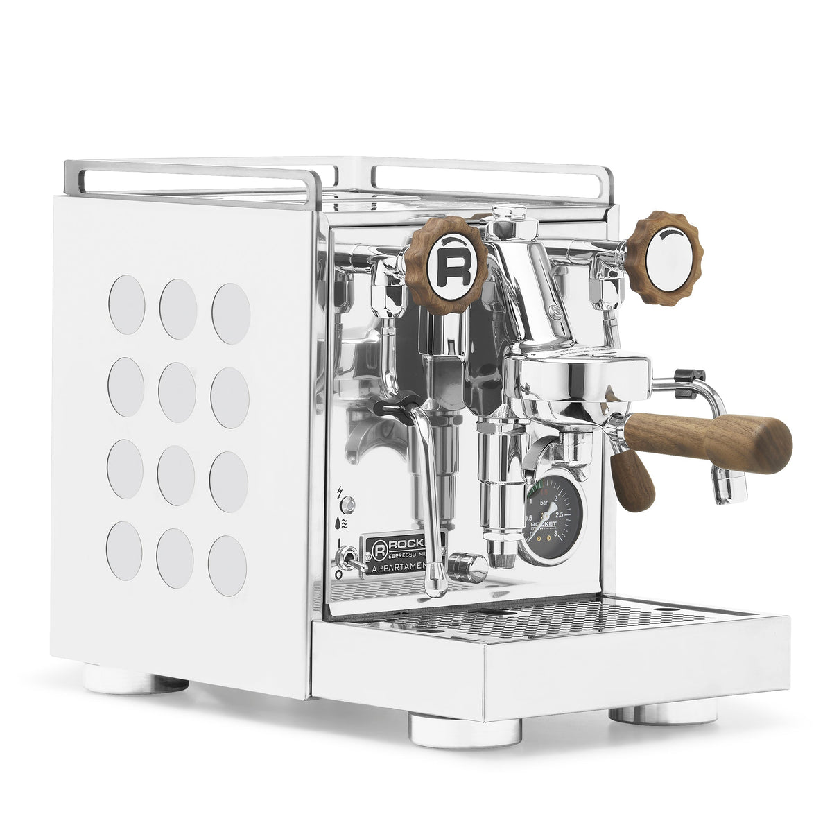 Rocket Espresso Appartamento 2.0 Heat-Exchange Espresso Machine in Chrome