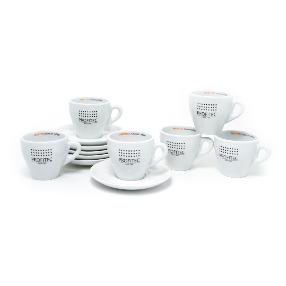 Profitec Cappuccino Cup Set – 6 oz, 6-Piece Set