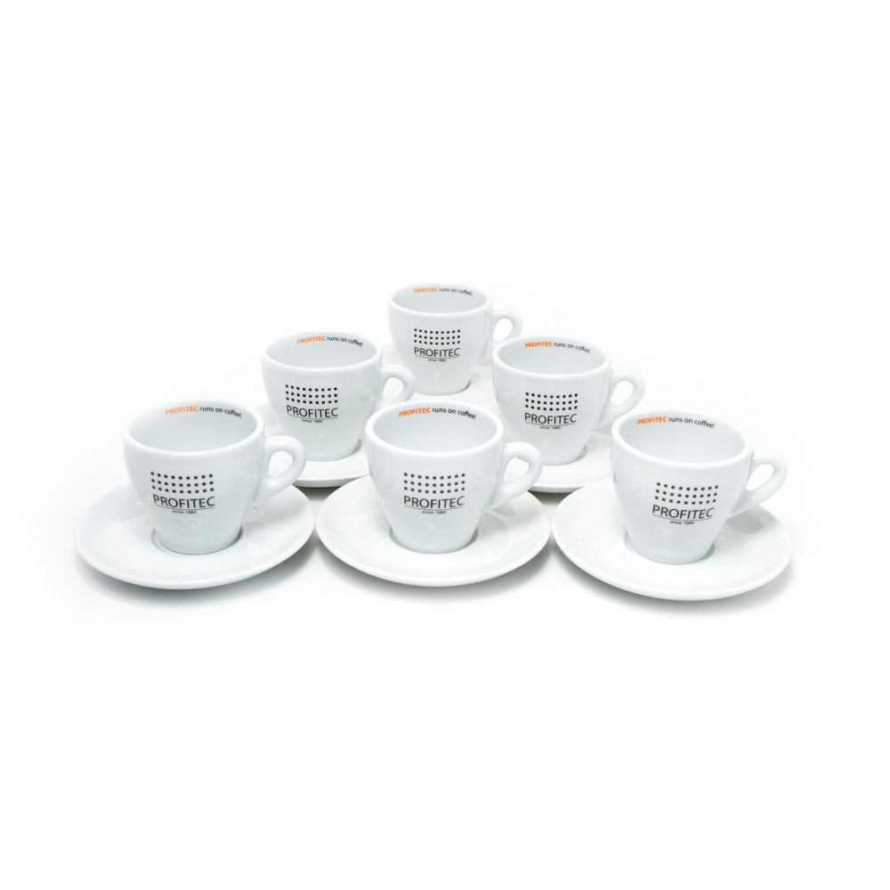 Profitec Cappuccino Cup Set – 6 oz, 6-Piece Set