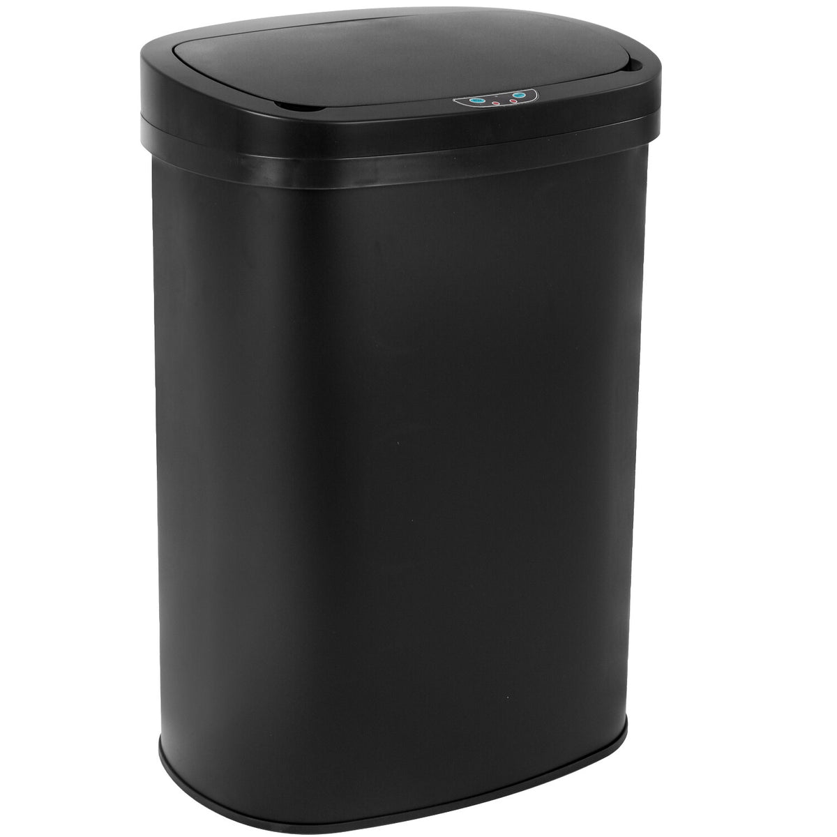 Automatic Motion Sensor Kitchen Trash Can, 13 Gallon Stainless Steel – Black