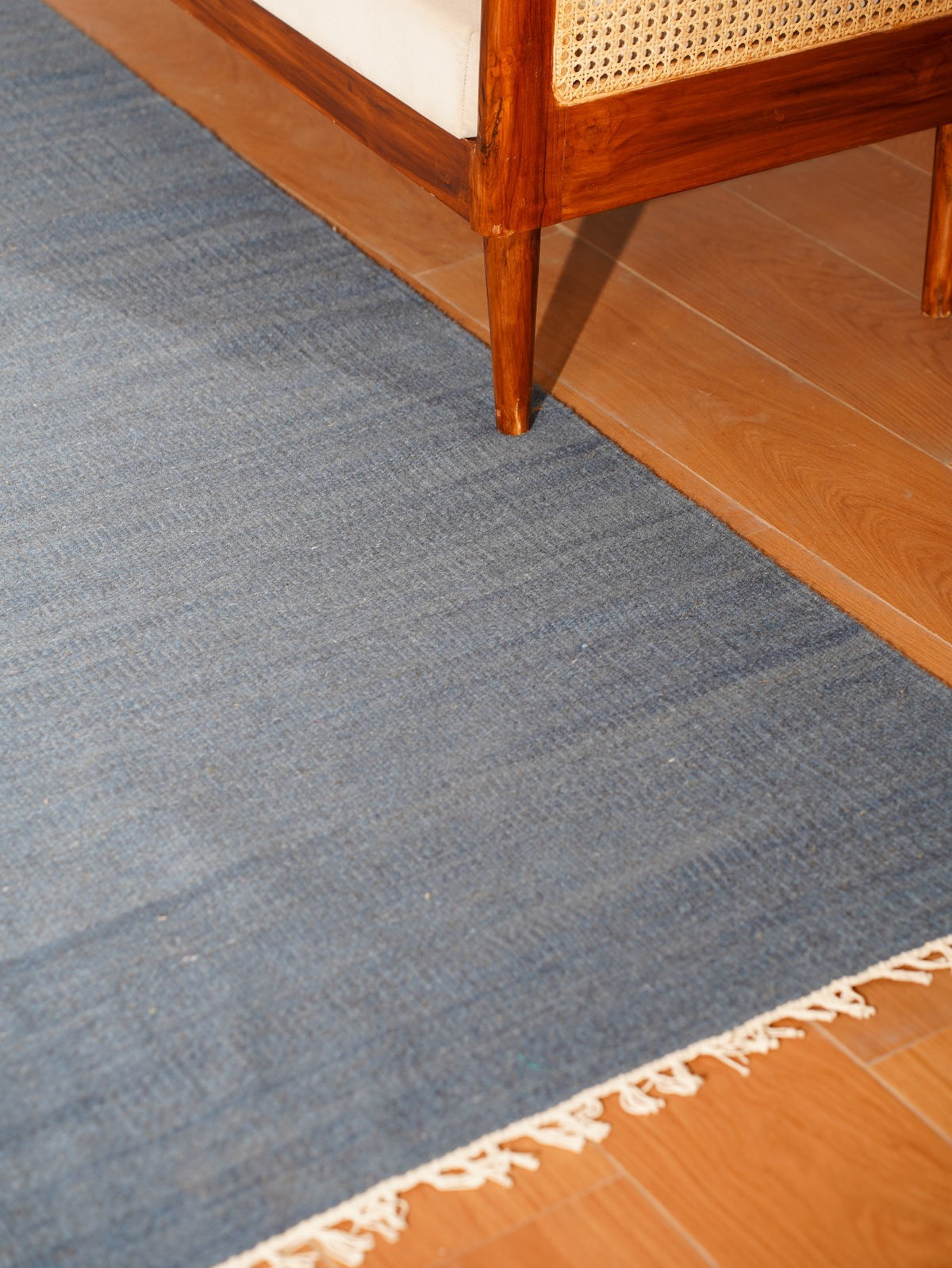 Handwoven Wool-Blend Kilim Area Rug, 5 x 8 ft Flatweave Rectangle – product detail 6