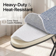 Folding Ironing Board 43 x 13 in with Adjustable Height and Iron Rest – product detail 4
