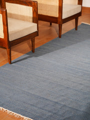 Handwoven Wool-Blend Kilim Area Rug, 5 x 8 ft Flatweave Rectangle – product detail 4